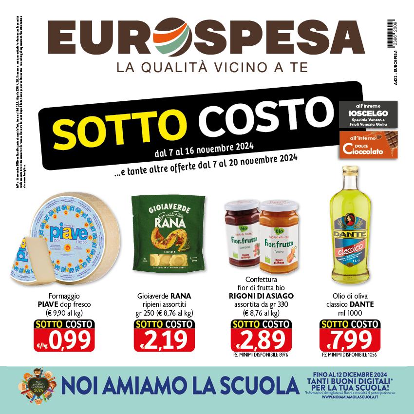 Offerte dal 7 al 20 novembre 2024